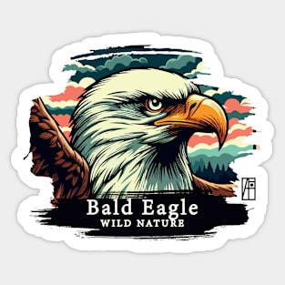 Bald Eagle - WILD NATURE - BALD EAGLE -2 Sticker